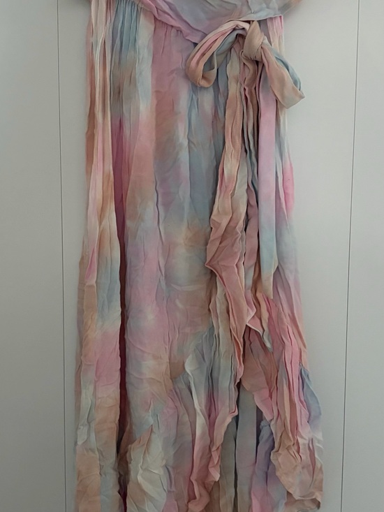 Surf Gypsy Dresses & Skirts - Surf Gypsy Pastel Tie-Dye Halter Dress in Pink, Blue, Cream
